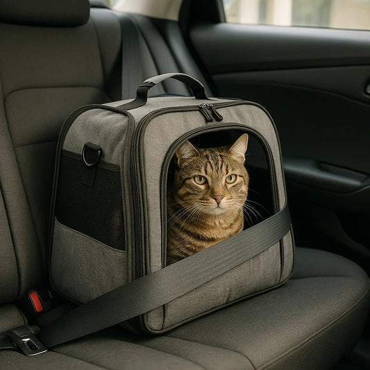 Comment faire pour qu’un chat ne soit pas malade en voiture ? - Un Sac pour mon Chat