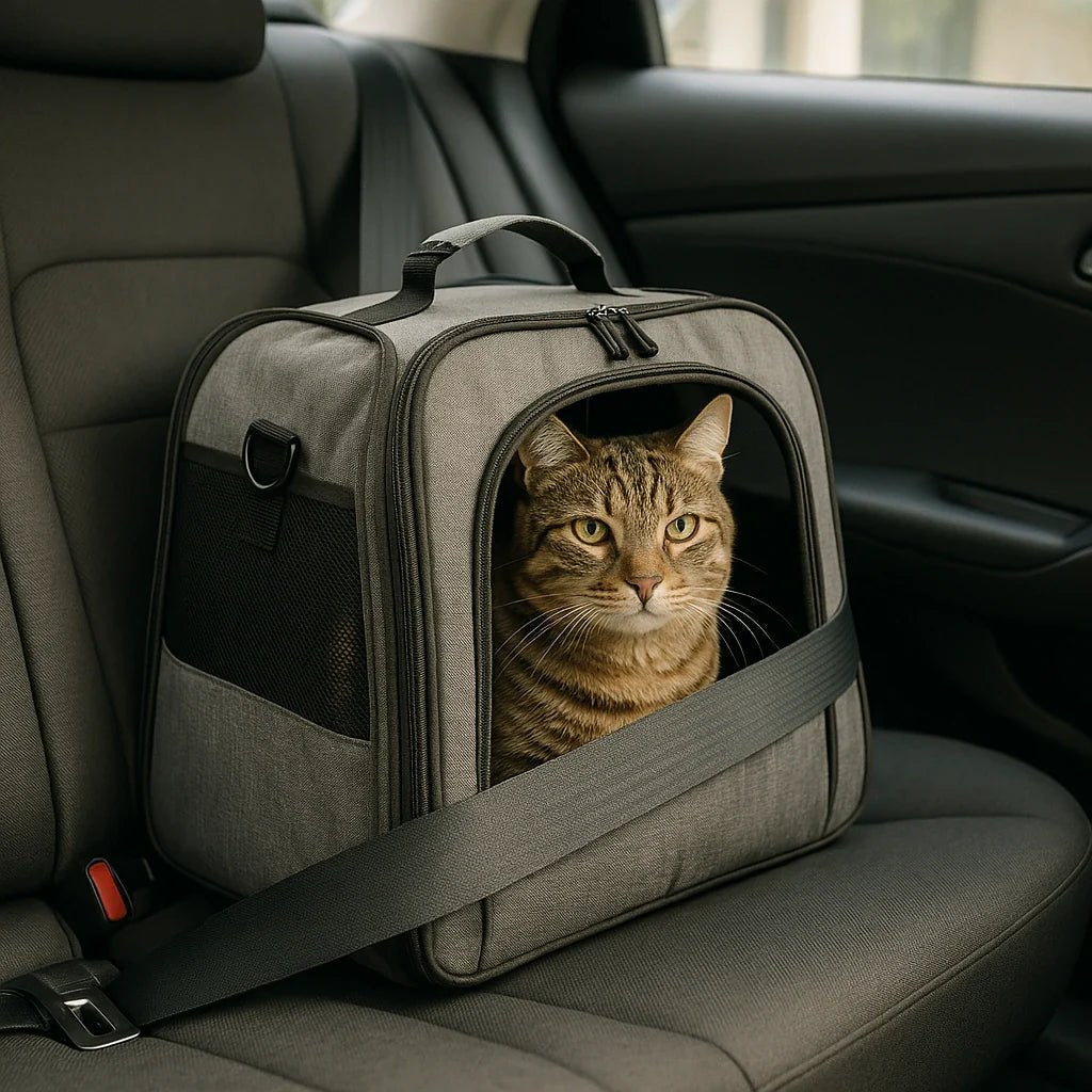 Comment faire pour qu’un chat ne soit pas malade en voiture ? - Un Sac pour mon Chat
