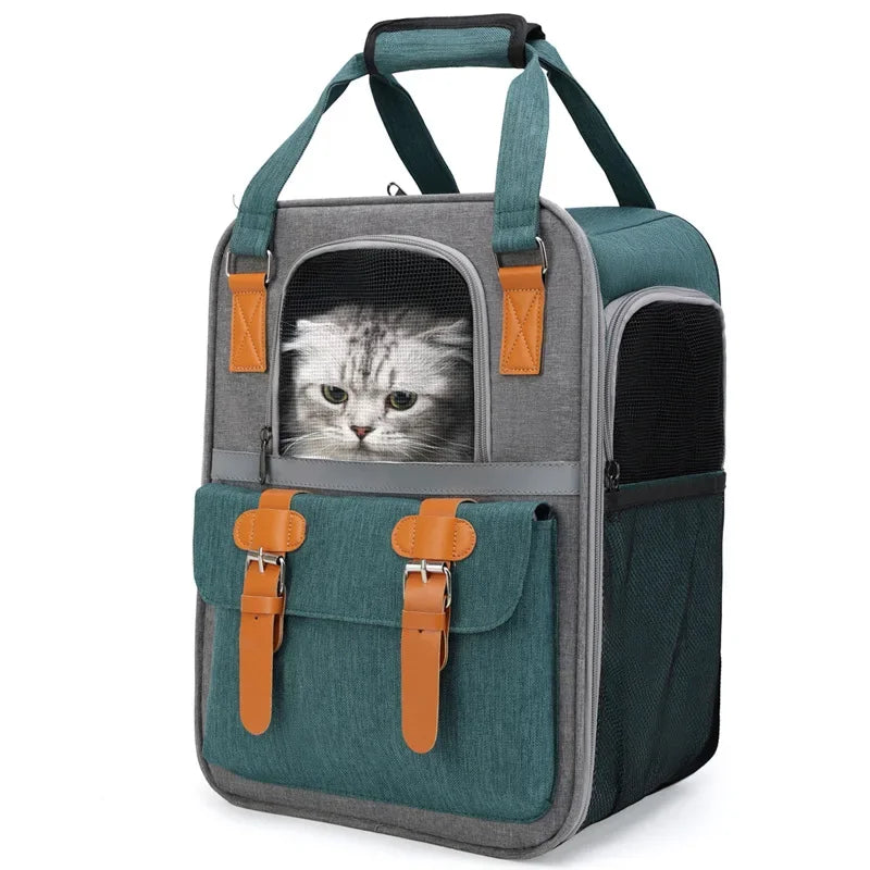 Sac de Transport Chat ou Petit Chien - Vert